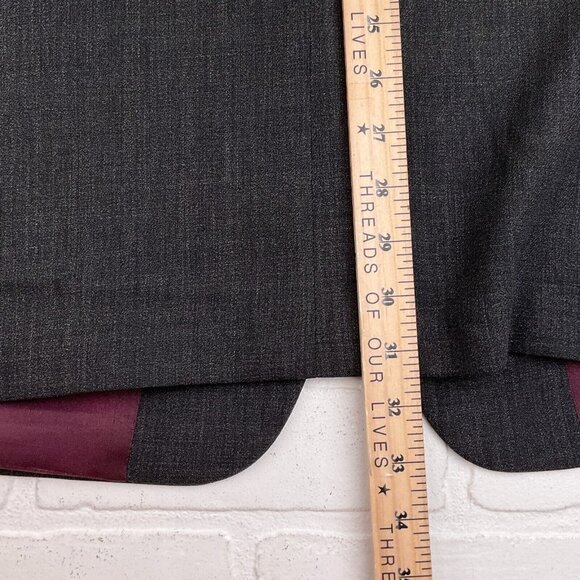 BOSS Hugo Boss Blazer Men 42 Gray Classic Career Wool USA Vintage - Picture 12 of 13
